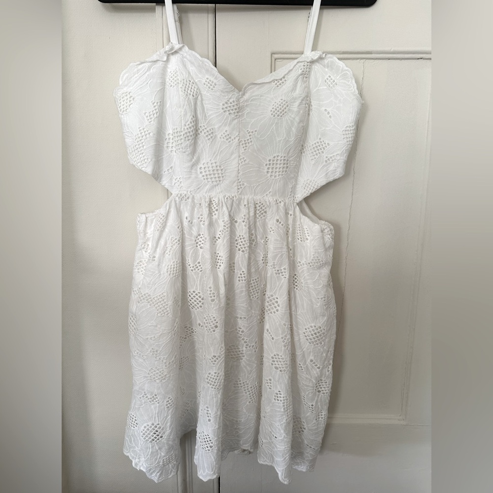 Milly Bea Tournesol Eyelet Dress, white, Size 4